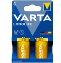Alkaline batterier C Longlife - 2 stk. type C batterier