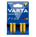 Alkaline batterier AAA Longlife - pakke med 4 stk. AAA batterier