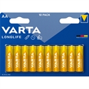 Alkaline batterier AA Longlife - pakke med 10 stk. AA batterier