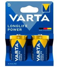 Alkaline batterier D Longlife Power - 2 stk. type D batterier