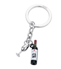  Troika nøglering Vinflaske - "TROIKA BORDEAUX" 