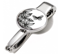 Troika taske holder "Sorte blomster"