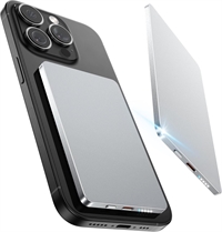 Black Shark Slim Magnetisk Powerbank på 5000 mAh - Grå -   22,5W hurtigoplader - Mag-Safe