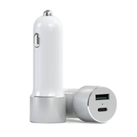 Satechi USB oplader og adapteren med type USB-C og standard USB udgange 48 watt - Hvid