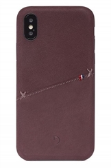 Decoded iPhone XS/X bagside cover i Lilla med kreditkortholder