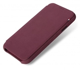 Decoded cover til iPhone X/XS i Bourdeaux læder med klap