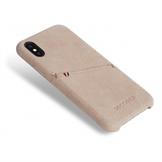 Decoded cover til iPhone X bagside cover i rose læder med kreditkortholder