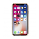 Decoded cover til iPhone X bagside cover i rose læder med kreditkortholder