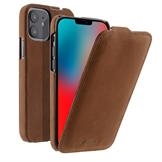 Melkco Jacka cover til iPhone 12/12 Pro i brun med klap