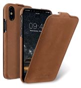 Melkco Jacka cover til iPhone XS / X i brun med klap