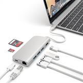 Satechi USB-C 3.1 Multi-Port Adapter 4K Gigabit Ethernet - silver
